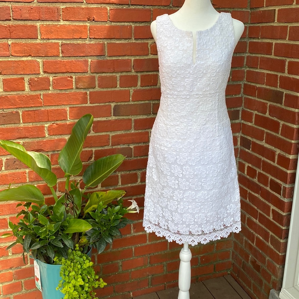 Lilly Pulitzer white lace dress